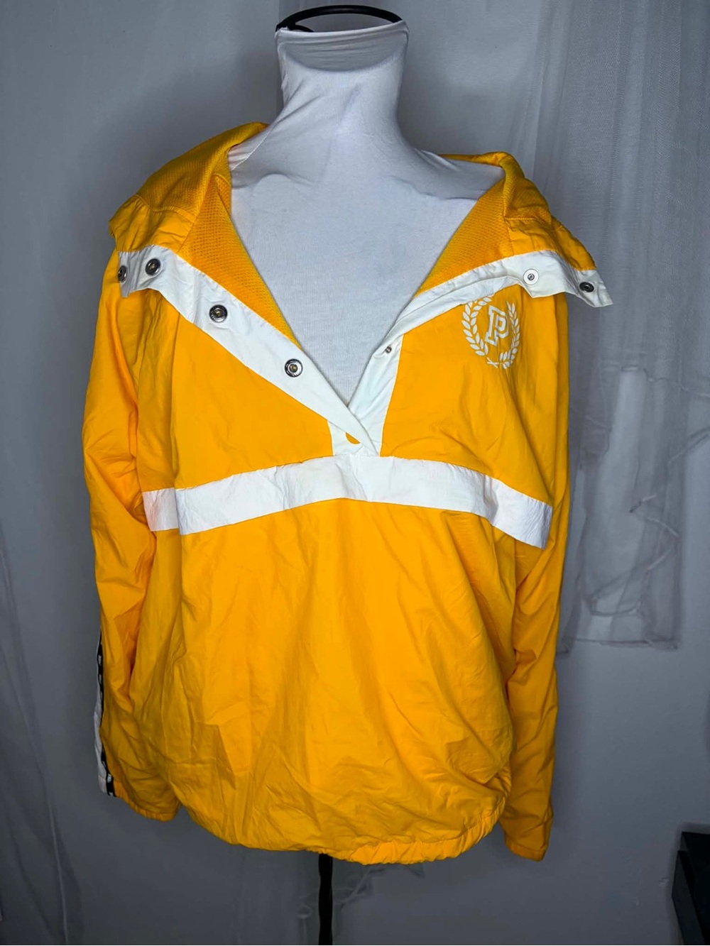 PINK Victoria's Secret Yellow Pullover Windbreaker M/L